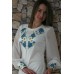 Embroidered dress "Cornflower Dreams 4" milk